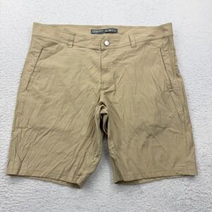 Icebreaker Merino Men's Khaki Cargo Shorts Size 40 Wool Blend Outdoor Casual